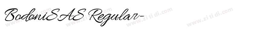 BodoniSAS Regular字体转换 BodoniSAS Regular字体转换